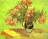 Vincent Van Gogh Wall Art - Majolica Jar with Branches of Oleander